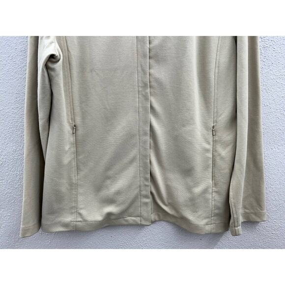 Womens New York & Company Tan Long Sleeve Zip Up Jacket Size XL - Picture 3 of 12